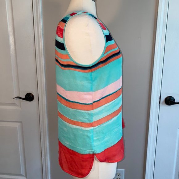 - Liz Claiborne PM flowy soft tank top EUC Petite - Picture 2 of 5